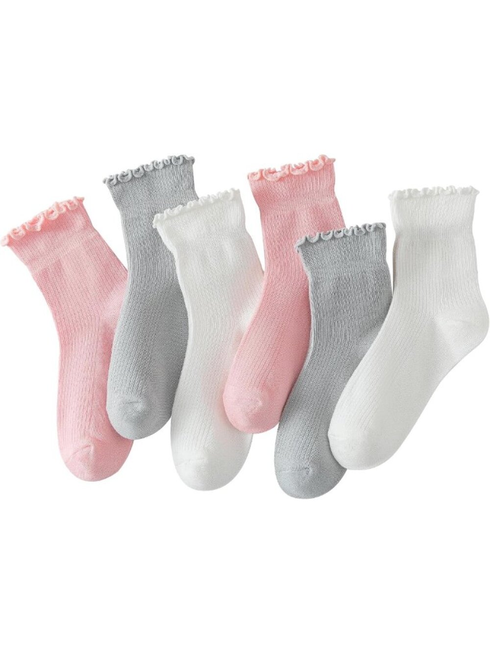 Cute Ruffle Ankle Socks for Women - 6 Pairs of Stylish & Comfy Ruffle Socks